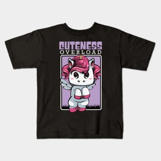 Unicorn - Cuteness Overload - Cute Kawaii Kids T-Shirt